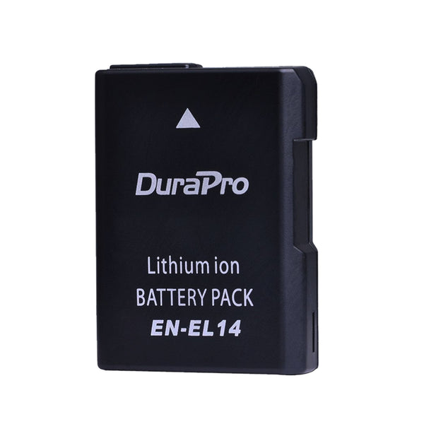 2 Pcs DuraPro EN-EL14 EN EL14 EN EL14 1200mAH Rechargeable Li-ion Camera Battery For Nikon D5200 D3100 D3200 D5100 P7000 P7100 w/ FREE Battery Case
