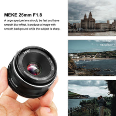 Meike 25mm 1.8 Wide Angle Manual Lens for Sony E mount Mirrorless Cameras