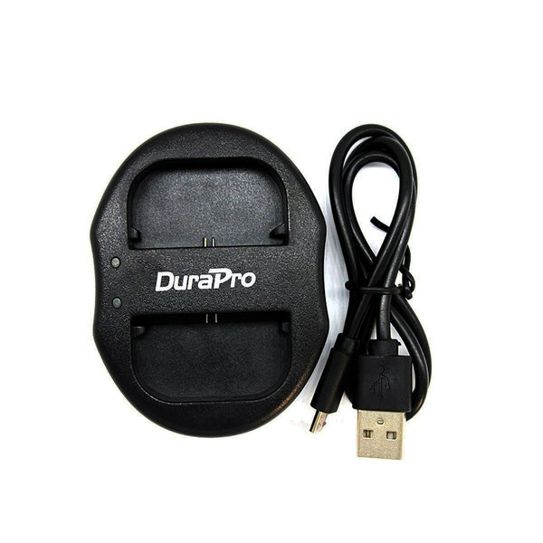 DuraPro Canon LP-E6 Dual USB Charger for Canon Cameras