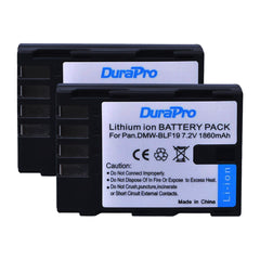 DuraPro 2pcs DMW-BLF19 battery and USB Dual Charger