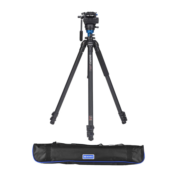 Benro S4 Single Leg Aluminum Video Tripod Kit (A2573FS4)