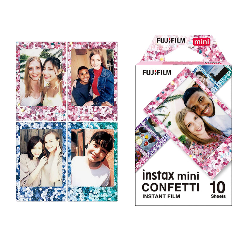 FUJIFILM Instax Mini Confetti Instant Film Multi-Color (10 Sheets)