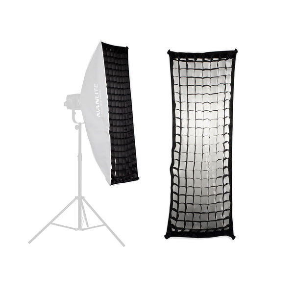 Nanlite 45x110cm Fabric Grid for Asymmetrical Stripbank Softbox SB-AS-110X45 ( EC-110X45 ) GRID ONLY