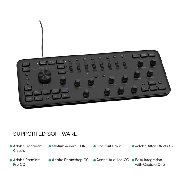 Loupedeck+ The Photo and Video Editing Console for Lightroom Classic, Premiere Pro, Final Cut Pro, Photoshop with Camera Raw, After Effects, Audition and Aurora HDR