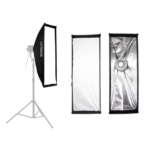 Nanlite 45x110cm Asymmetrical Stripbank Softbox with Bowens Mount ( SB-AS-110X45 )