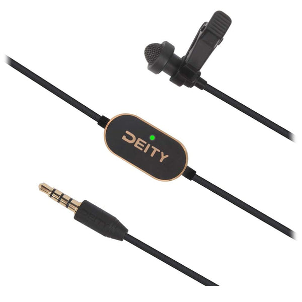 Deity Microphones V.Lav Pre-Polarized Lavalier Lapel Microphone Omnidirectional Condenser Mic for DSLRs,Camcorders,Smartphones,Handy Recorders, Laptop, Bodypack Transmitters, Tablets