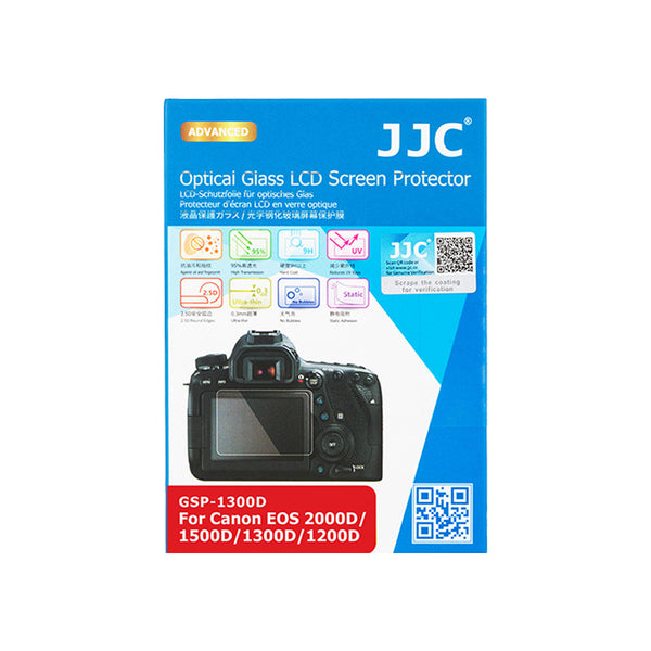 JJC Ultra-thin LCD Screen Protector for Canon EOS 2000D, 1500D, 1300D, 1200D (GSP-1300D)