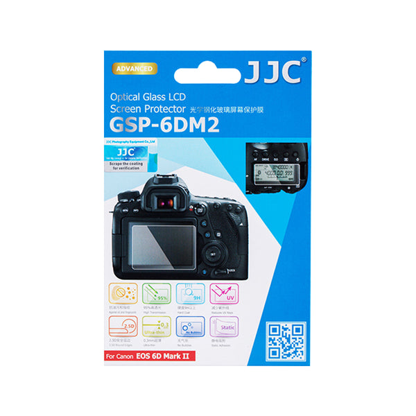 JJC Ultra-thin LCD Screen Protector for CANON EOS 6D Mark II (GSP-6DM2)
