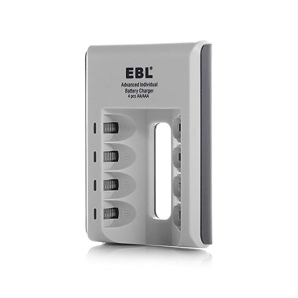 EBL 4 Bay LED Smart Battery Charger for AA , AAA , Ni-MH , Ni-CD Rechargeable Batteries NiMH NiCD Camera Commons PH