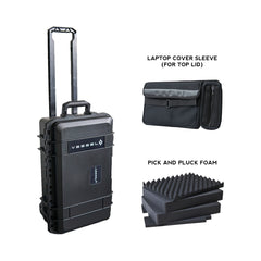 VESSEL CC1 Trolley Hard Case Camera Photography Equipment Case (Black)