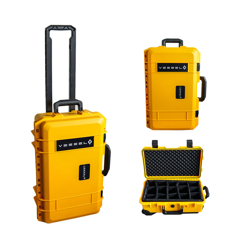 VESSEL CC1 Trolley Hard Case Camera Photography Equipment Case (Yellow)